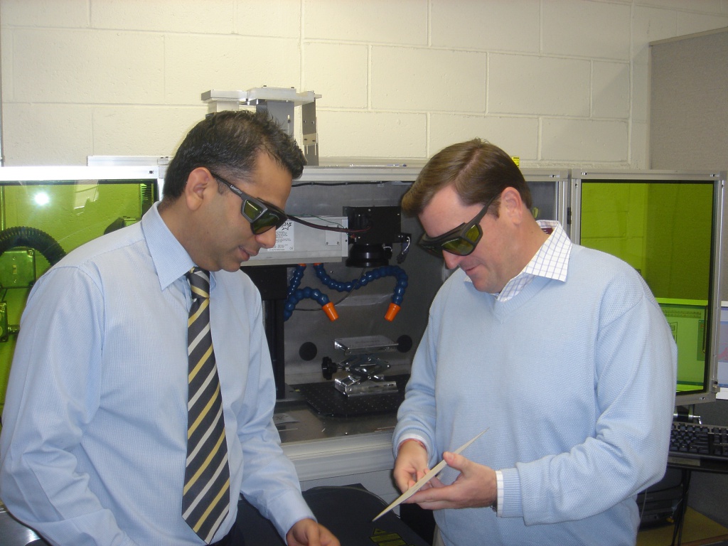 Inspecting a Laser Marker Part.JPG